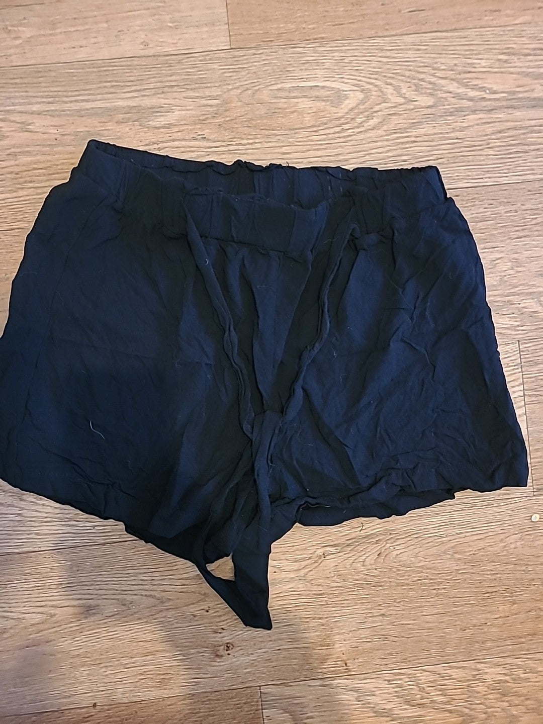 Ladies Primark Size 8 Black Elasticated Hot Pants