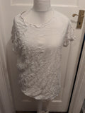 Divided Large White Plain T-shirt Short Sleeve