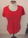 Fruit Of The Loom 2XL Plain Red Short Sleeve T-shirt