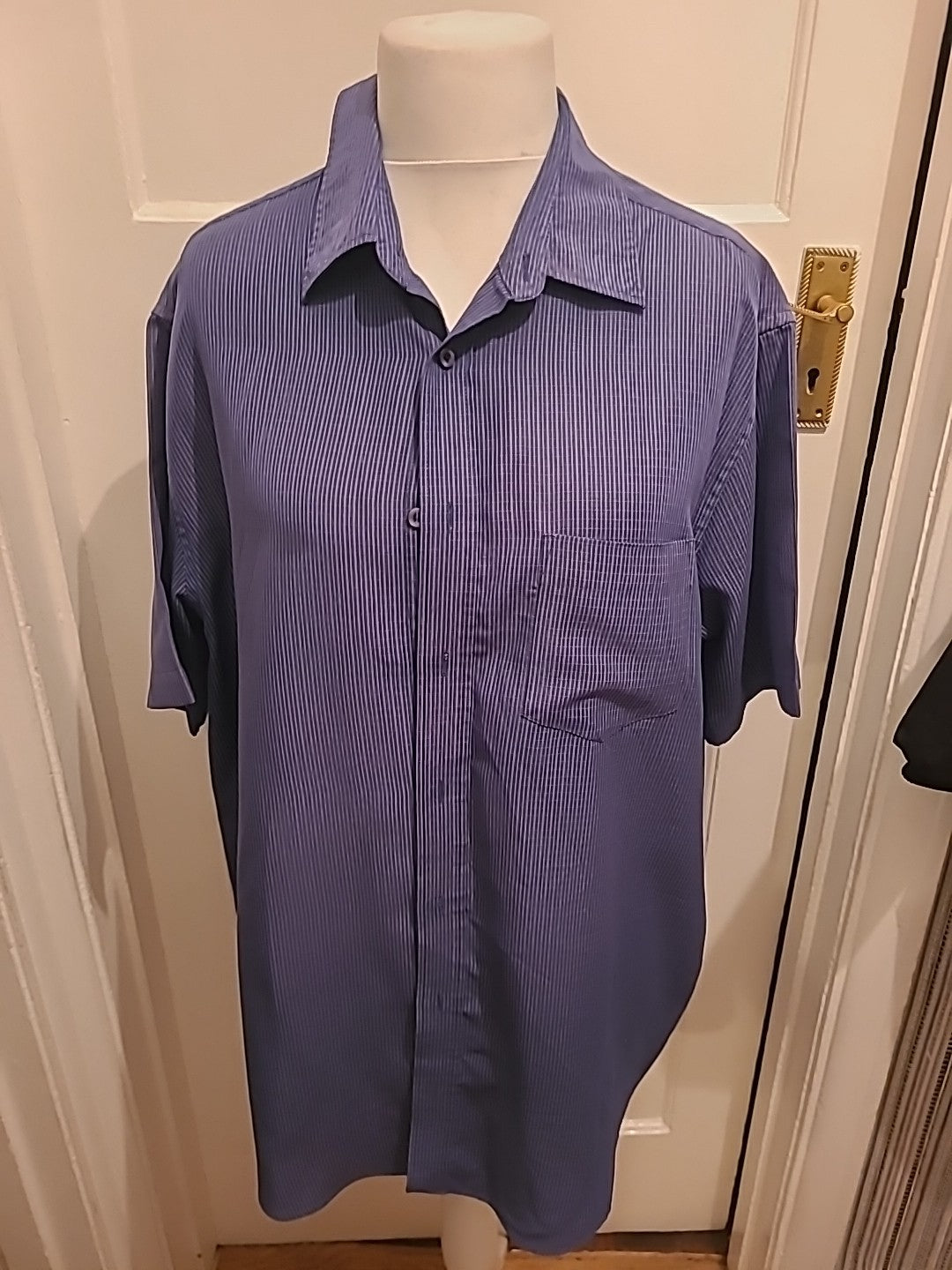 Mens Tu Size XL Navy Patterned Soft Touch Shirt