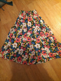 Ladies George Size 8 Multicoloured Floral Elasticated Flare Skirt