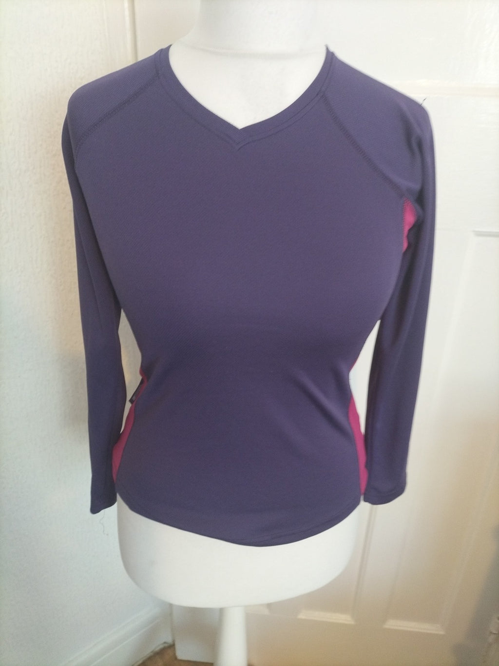 Ladies Mountain Warehouse Size 10 Purple And Pink Long Sleeved Tshirt