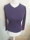 Ladies Mountain Warehouse Size 10 Purple And Pink Long Sleeved Tshirt