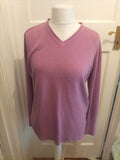 Beloved Large Purple Lilac V Neck Pullover Jumper