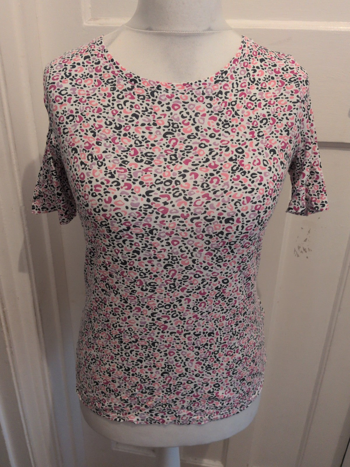 M&S Collection 12 White With Spots Short Sleeve T-shirt