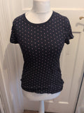 Gap Medium Navy Patterned Short Sleeve T-shirt
