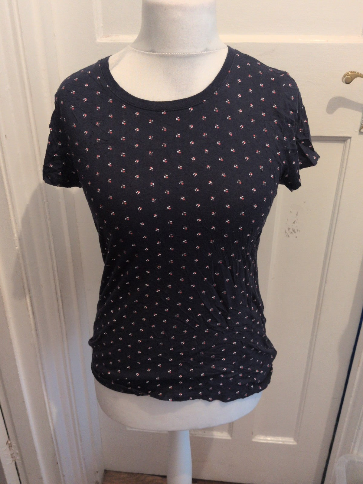 Gap Medium Navy Patterned Short Sleeve T-shirt