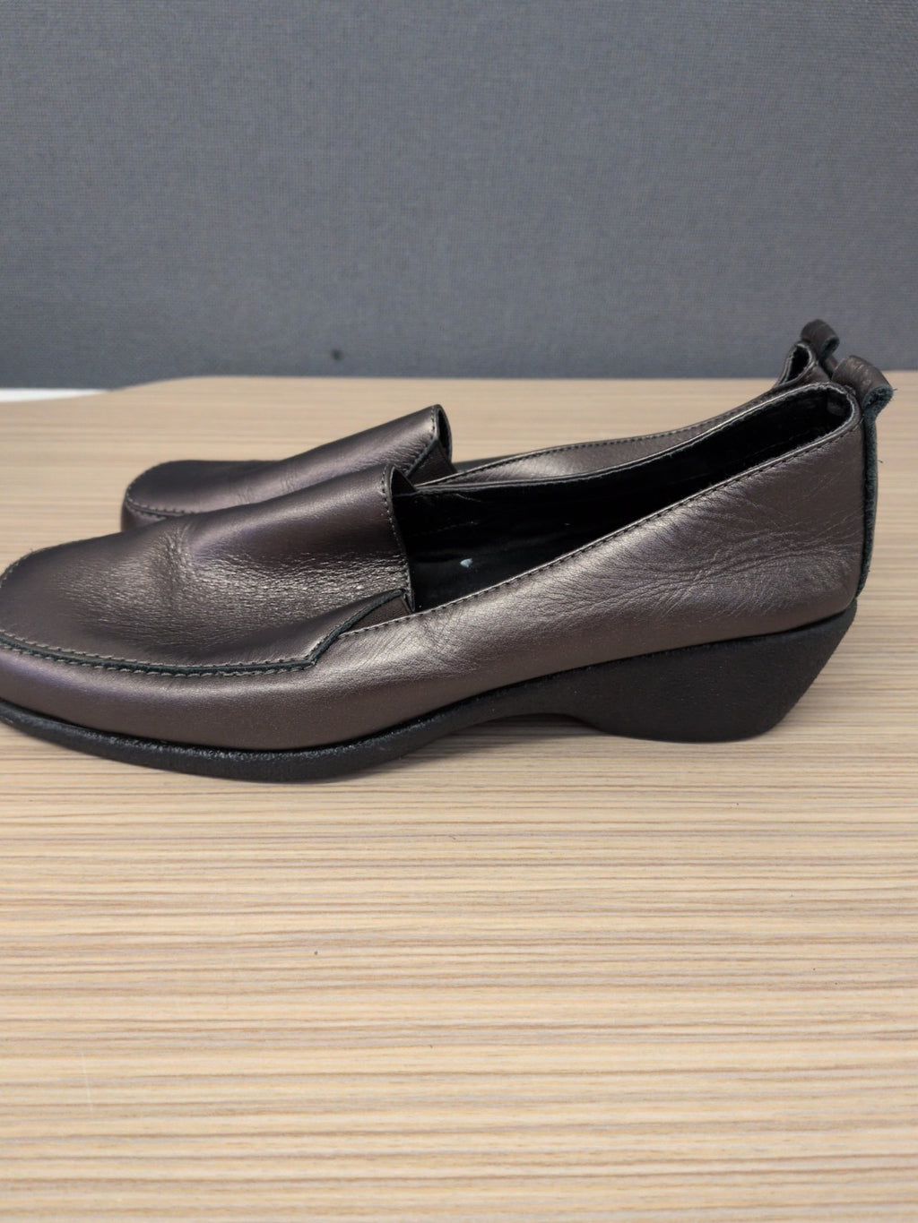 TLC UK 4 Wider Fit Bronze Leather Casual Shoe