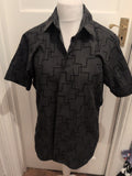 Burton Large Charcoal And Black Short Sleeve Shirt