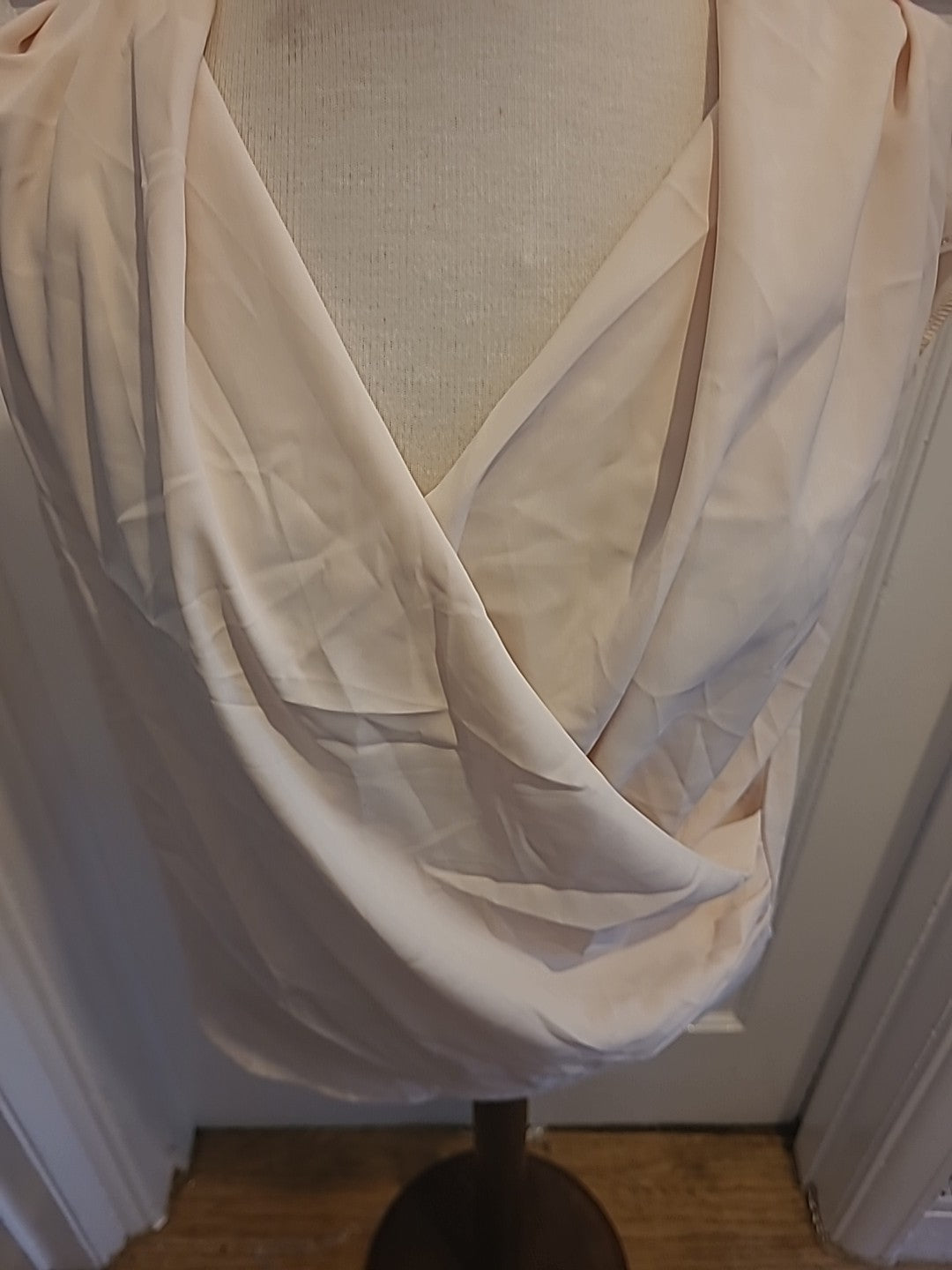 Ladies Shein Medium Beige Sleeveless Blouse