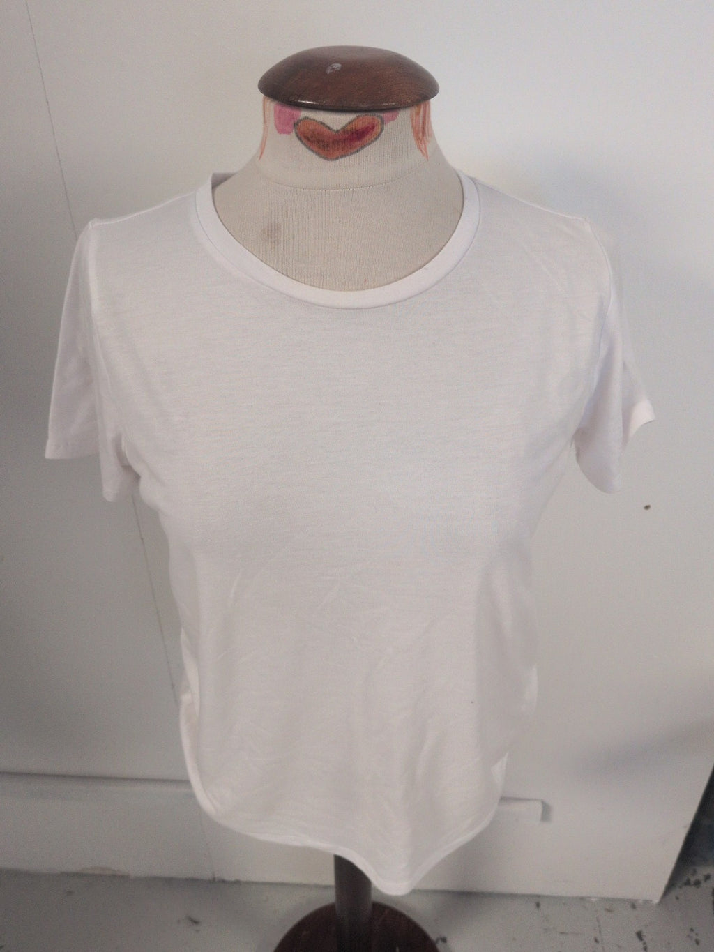 Marks And Spencer  12 Plain White Short Sleeve T-shirt
