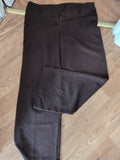 George 16 Petite Brown Wide Leg Smart Trousers