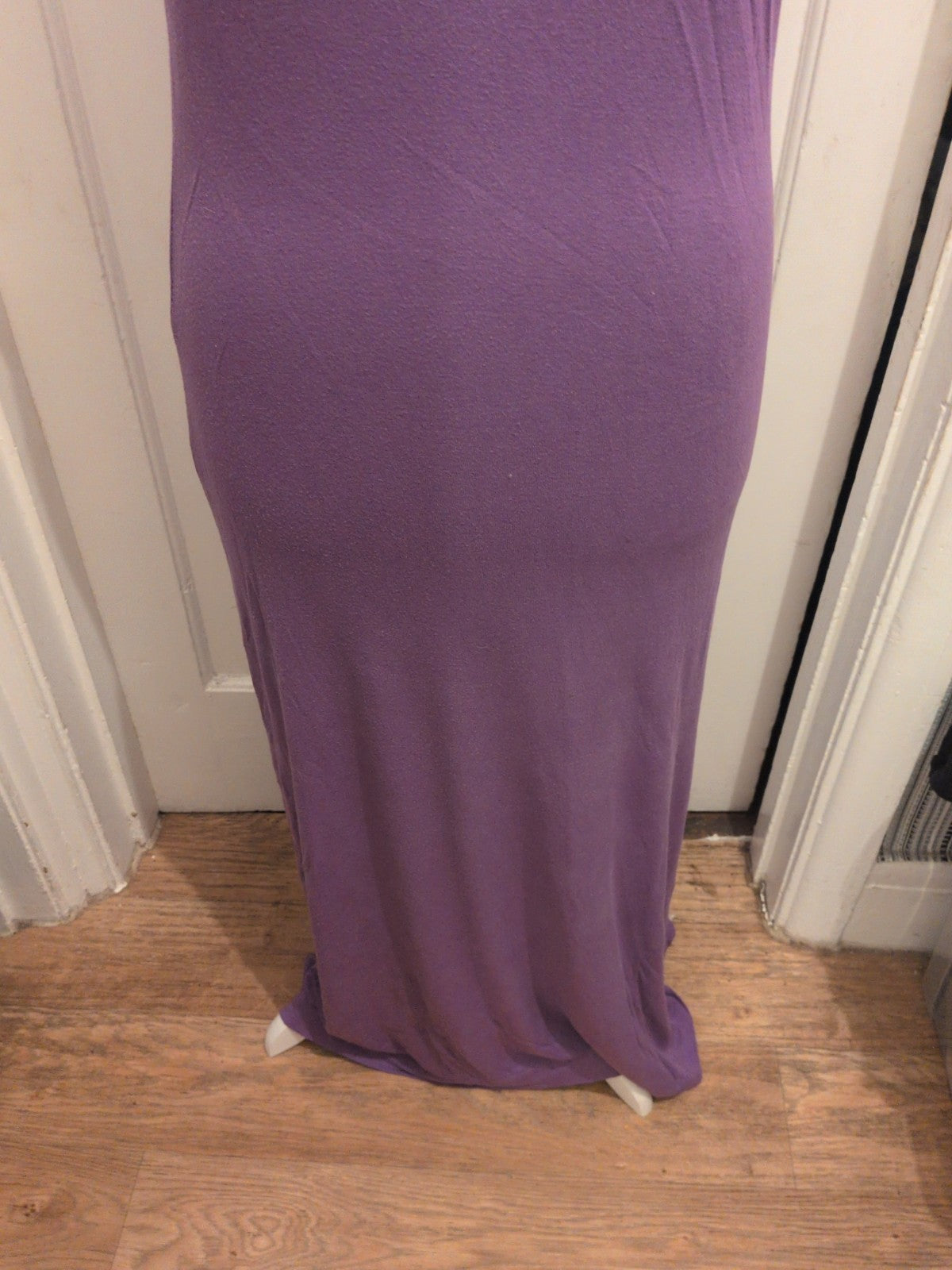 Ladies New Look Size Large Purple Maxi Dress Sleeveless Long Length