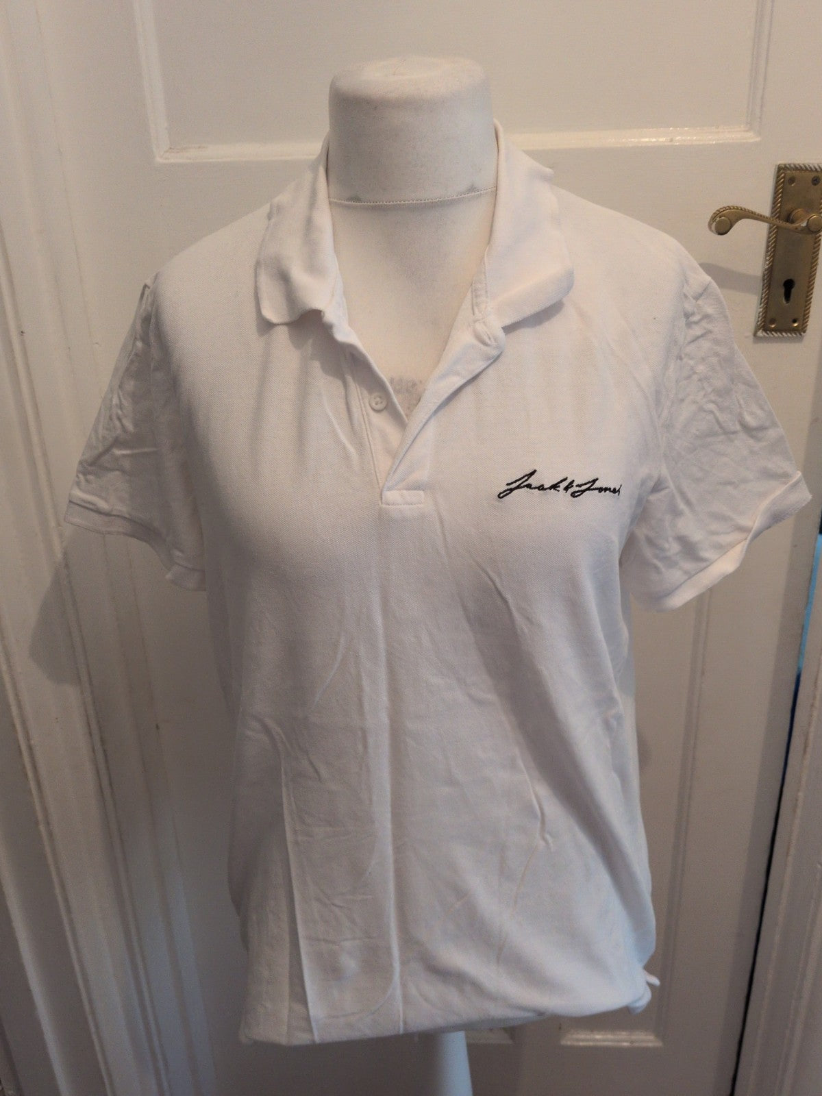 Jack Jones Original XL White Short Sleeve Polo