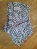 Ladies Primark Size M Multicoloured Elasticated Sleep Shorts With Drawstring