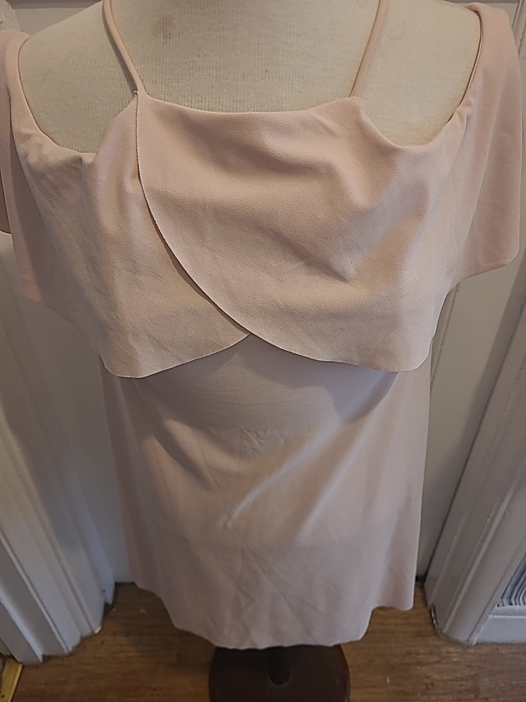 Ladies Zara Size Small Baby Pink Sleeveless Dress