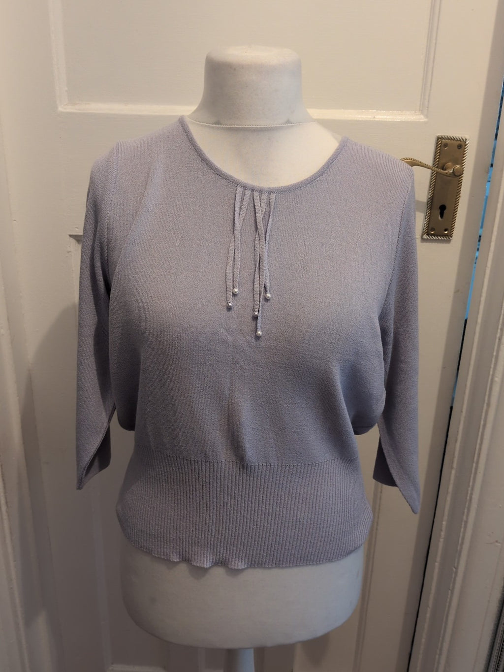Lucia Small Pale Purple Long Sleeve Blouse