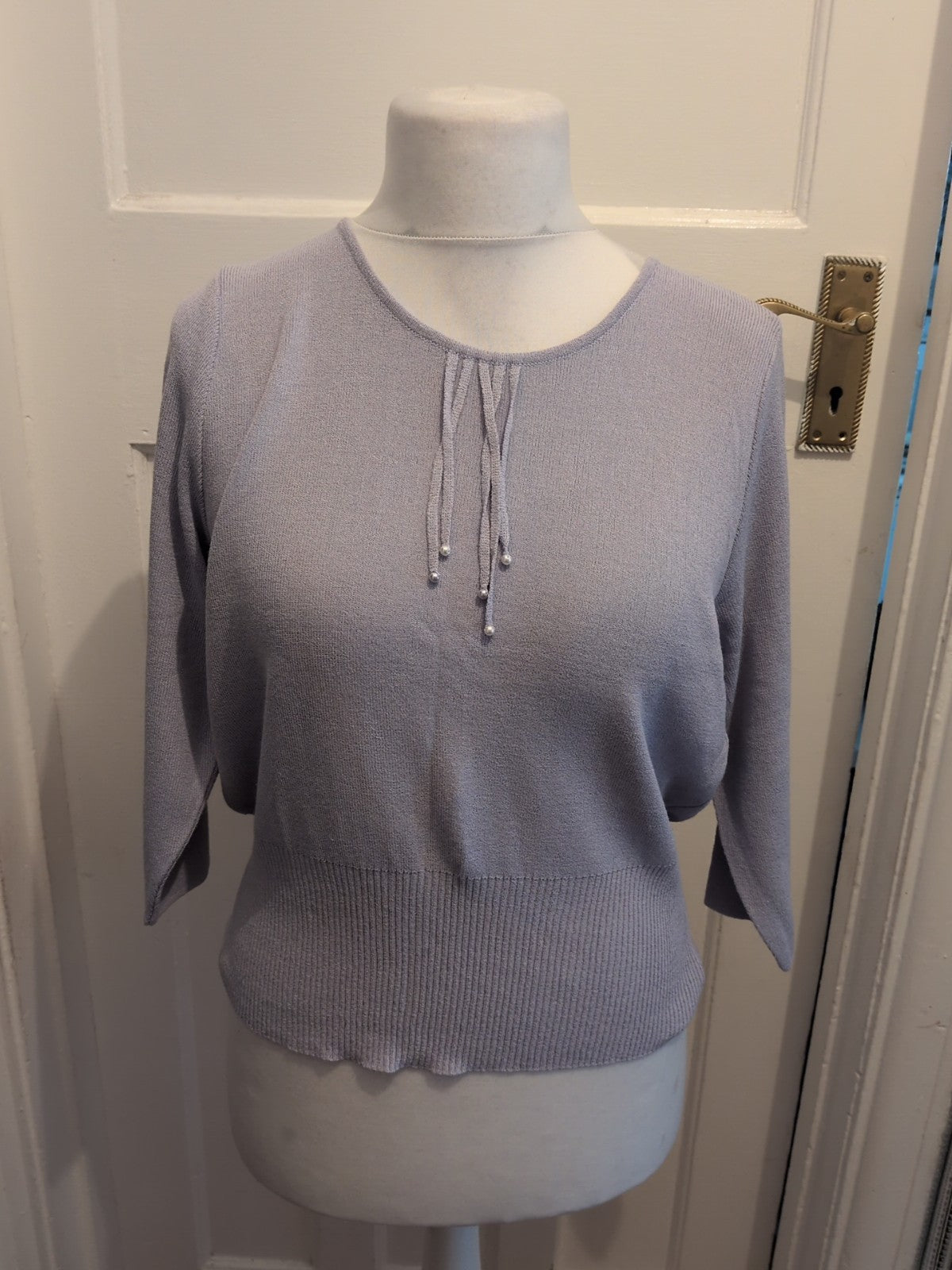 Lucia Small Pale Purple Long Sleeve Blouse