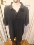 Mens Bhs Size Large Dark Navy Short Sleeved Polo Shirt