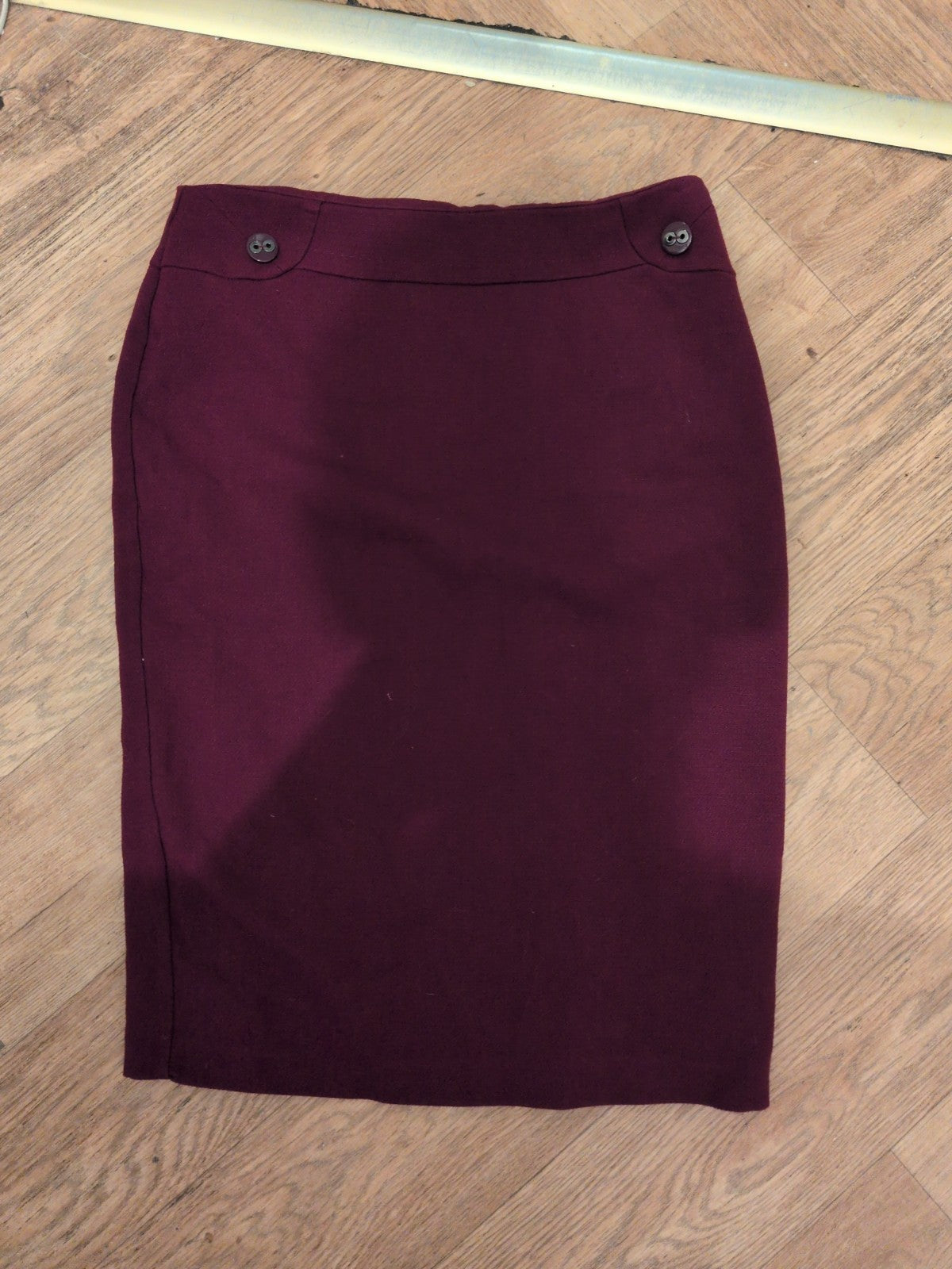 Marks And Spencer 10 Magenta Lined Knee Length Skirt