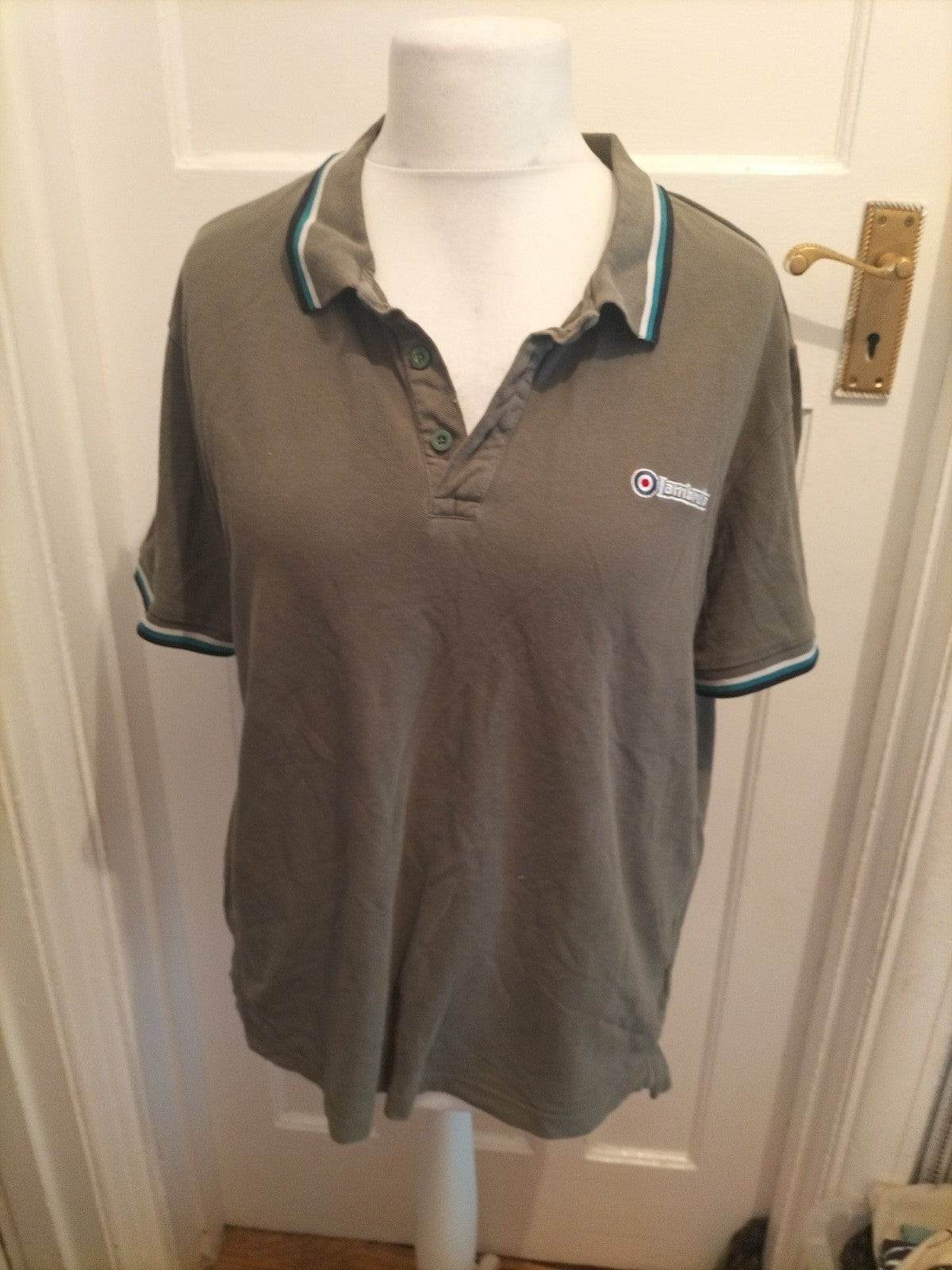 Lambretta 2xl Green Short Sleeve Polo