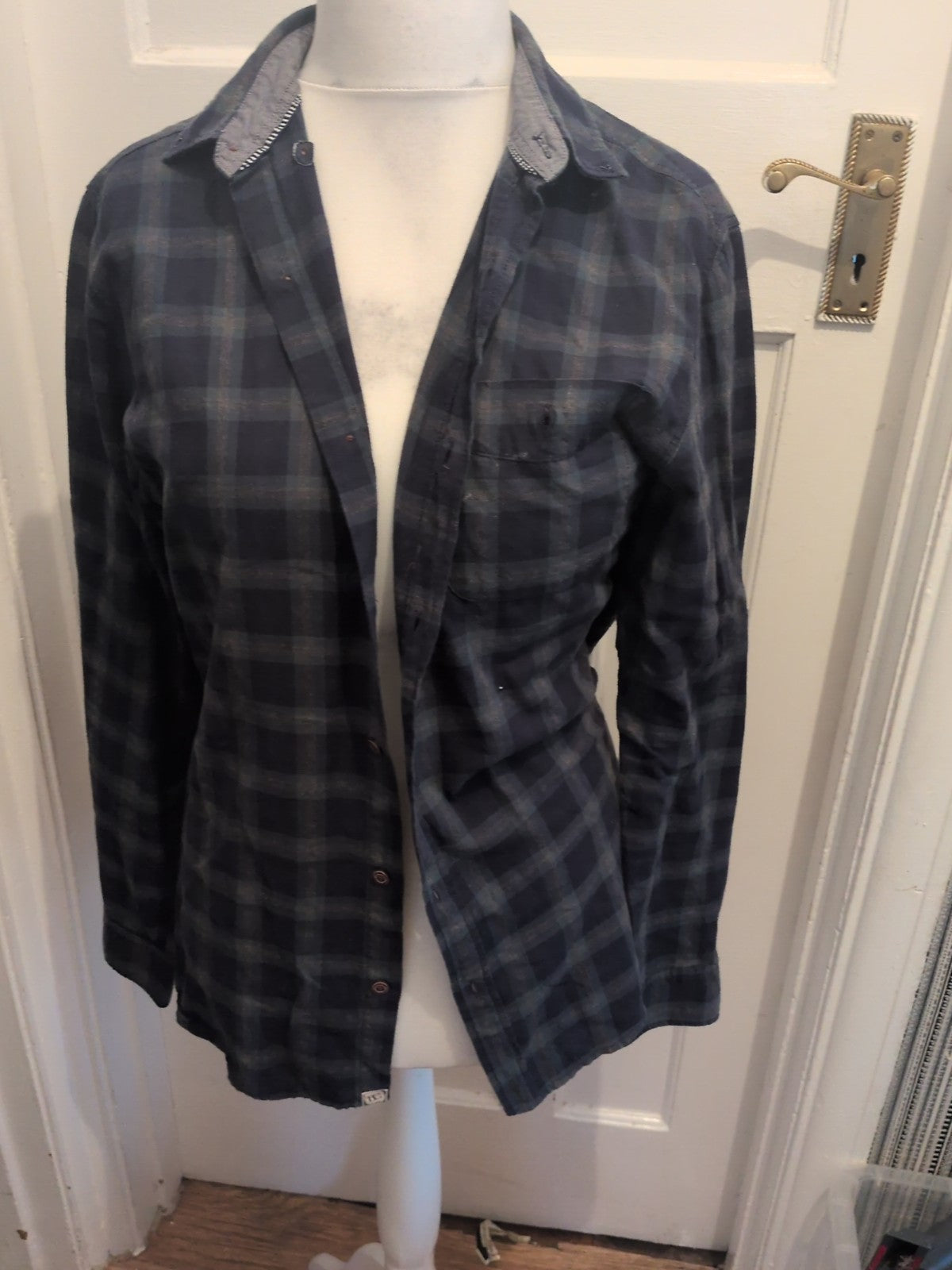 Boston Crew Medium Tartan Check Long Sleeve Shirt