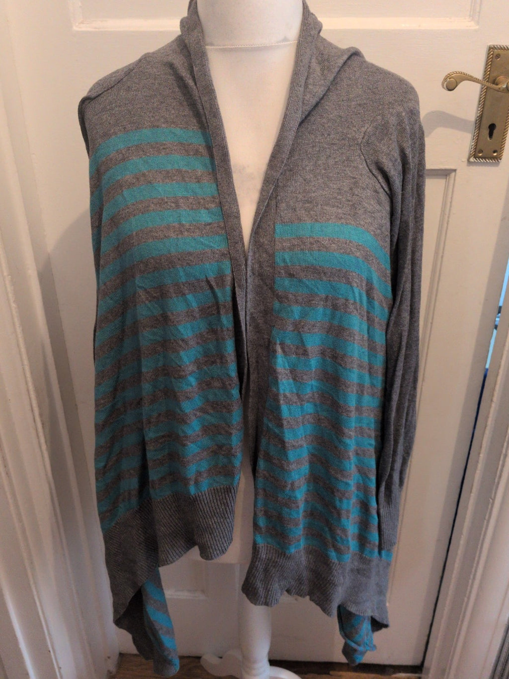 F&F 18 Grey And Blue Cardigan