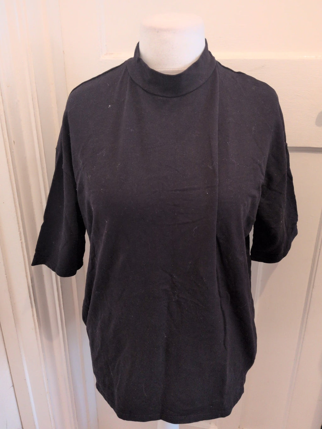 4XL Black Ladies T-shirt Short Sleeve