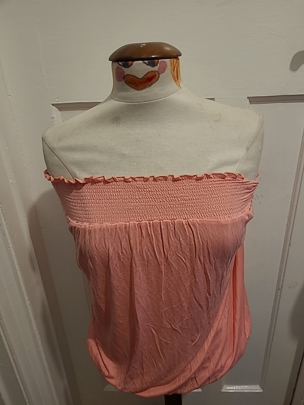 Ladies Studio Size 20/22 Pink Bubblehem Top