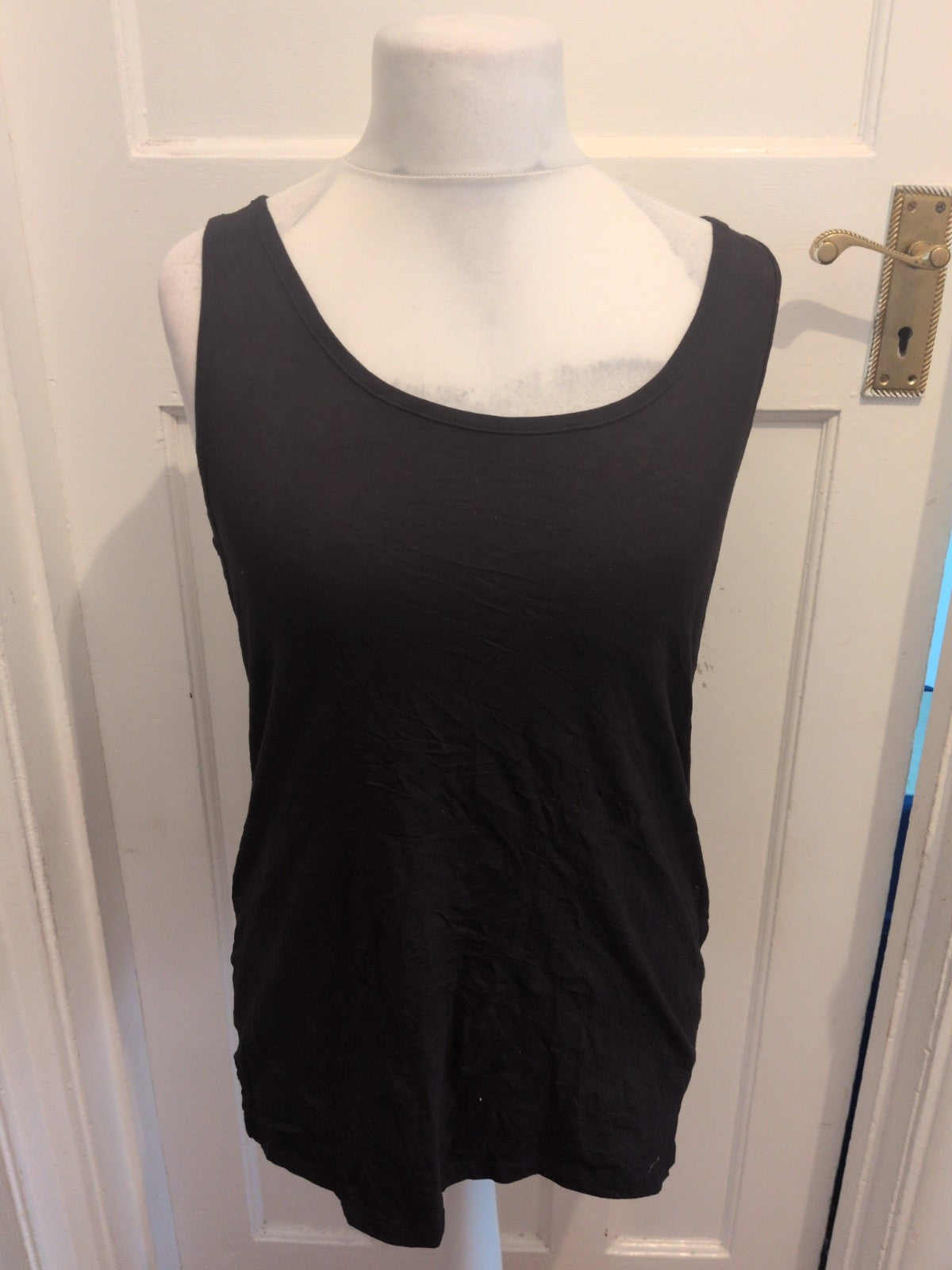 Next 18 Thick Strap Vest Sleeveless Black
