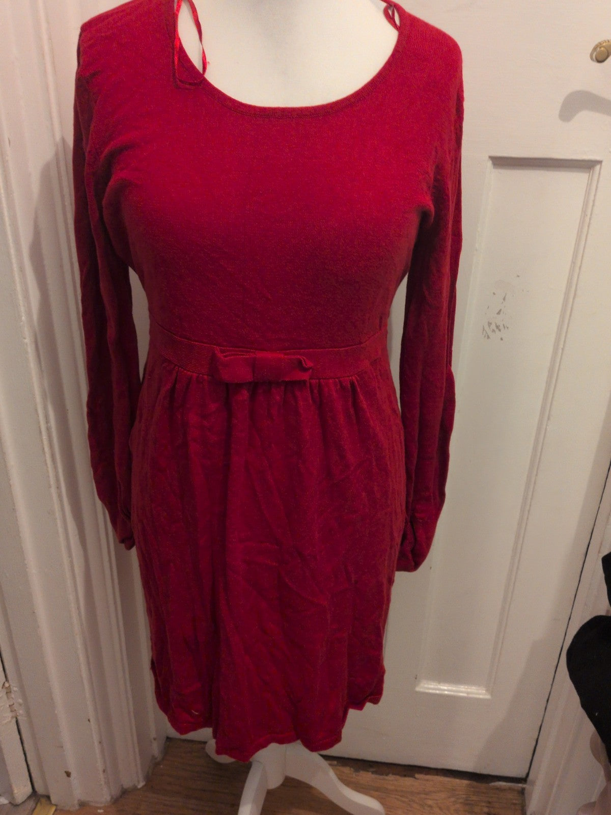 18-20 Red Long Sleeve Dress