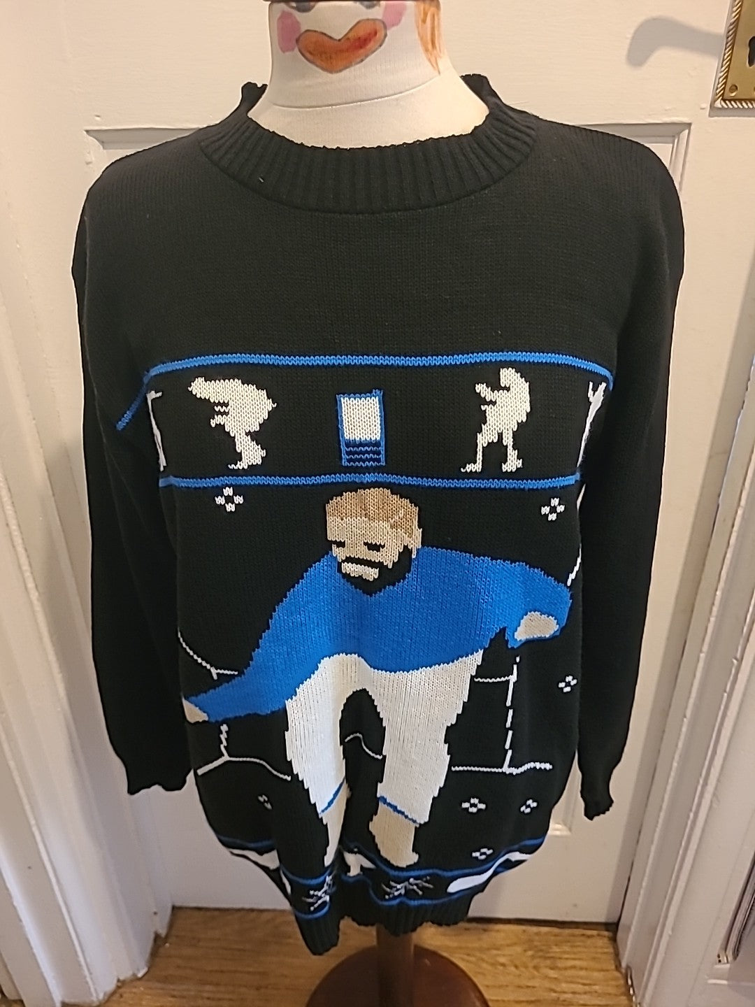 Mens Sapphire Size XL Black Long Sleeved Jumper