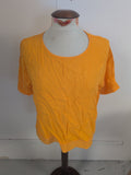 River Island 8 Orange Short Sleeve Blouse