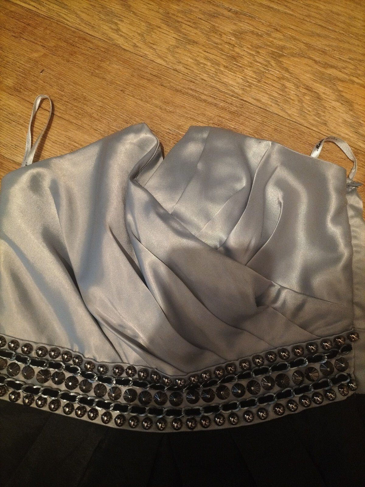 Ladies Madam Rage Size 8 Grey And Black Short Dress