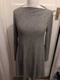 Primark Large Grey Brush Rib Long Sleeve Dress
