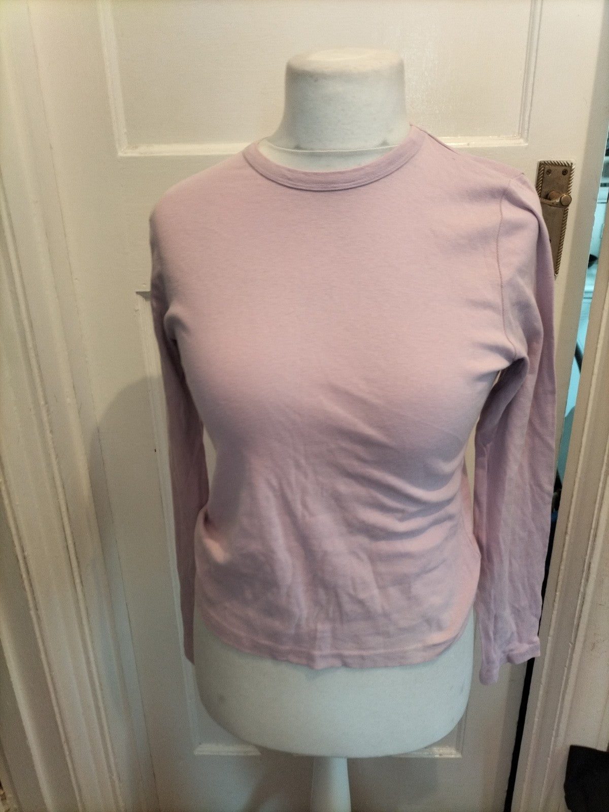 Ladies Size 12-14 Pale Lilac Long Sleeved T-shirt