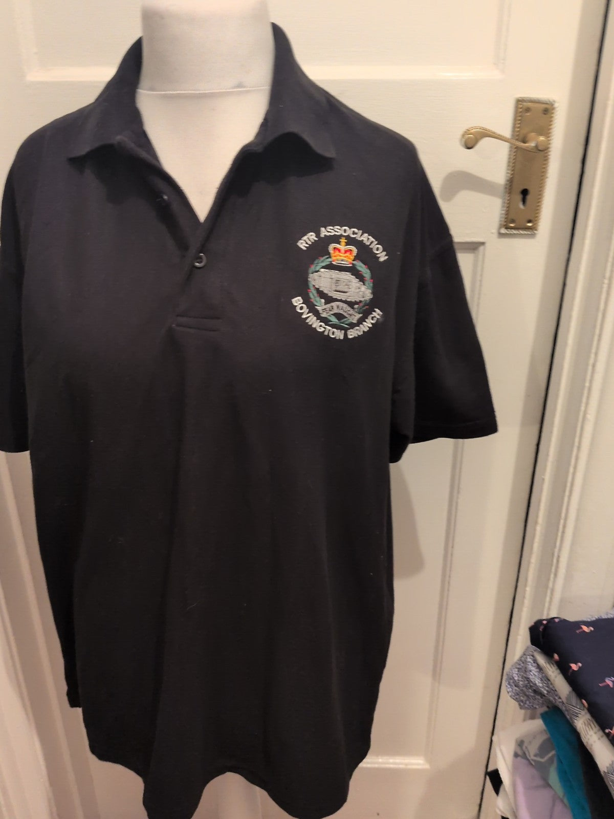 RTX 2XL Bovington Branch Black Polo
