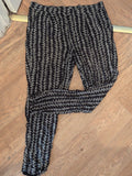 Marks And Spencer 16 Cream And Black Leggings Patterned