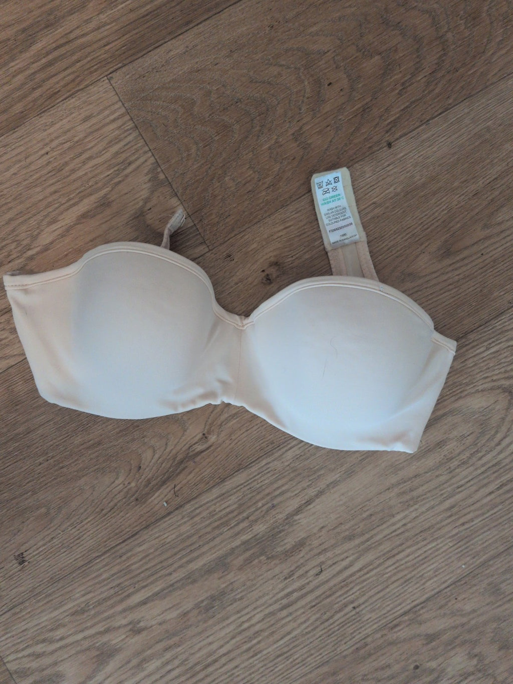 Matalan 34b Nude Strapless Padded And Wired Bra