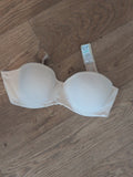 Matalan 34b Nude Strapless Padded And Wired Bra