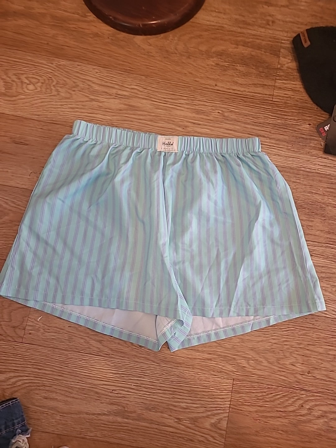 Ladies Hello Size XL Lime And Purple Elasticated Shorts