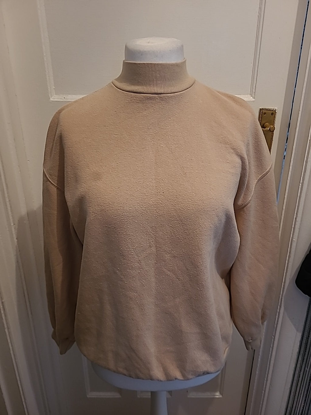 Mens Bershka Size XS Mocha High Neck Jumper