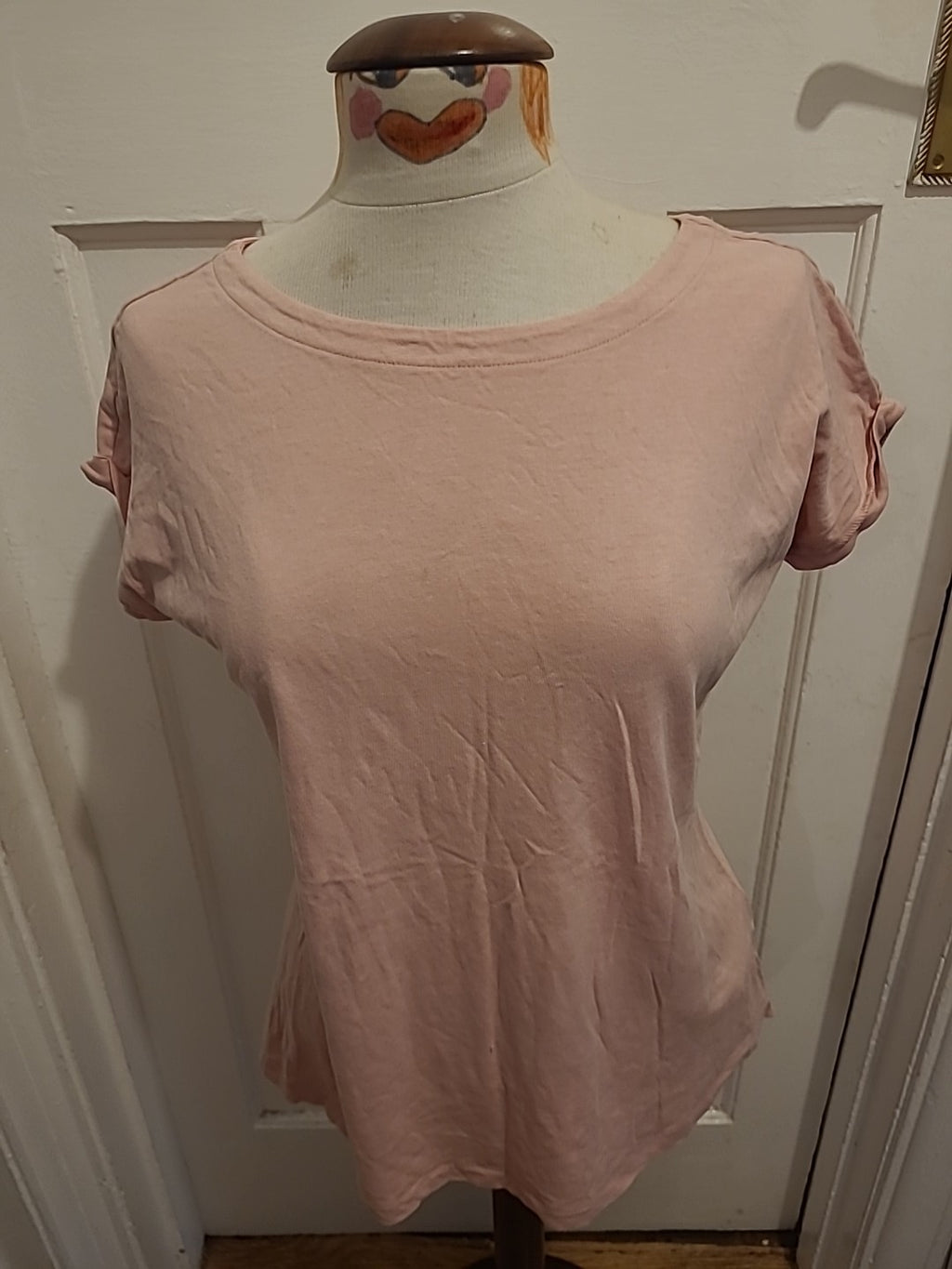 Ladies Next Size 6 Pink Cap Sleeve Tee