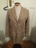 Ladies Laura Clement Size 12 Beige Lined Padded Jacket