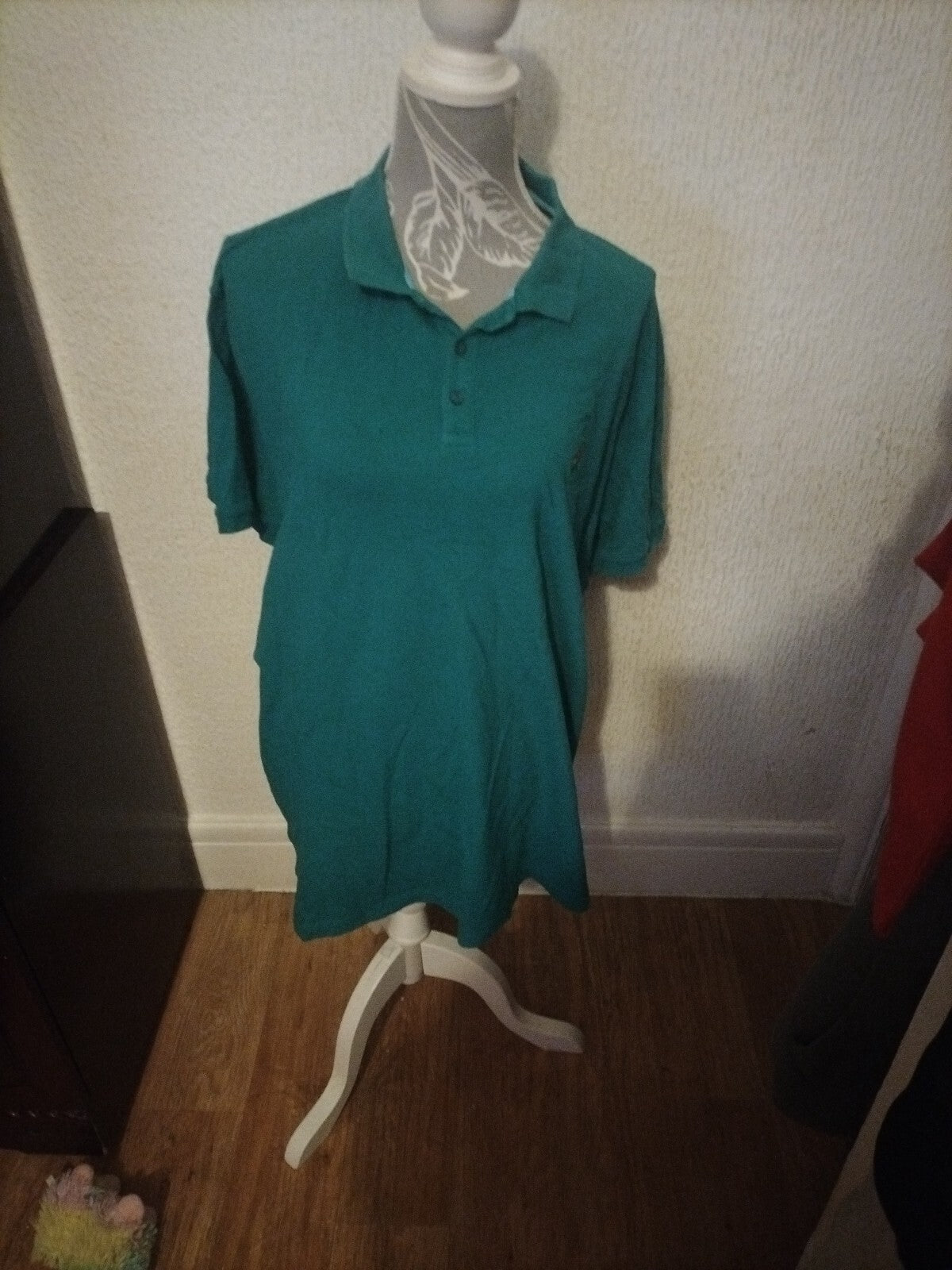 Mens Easy 3xl Slim Fit Green Polo