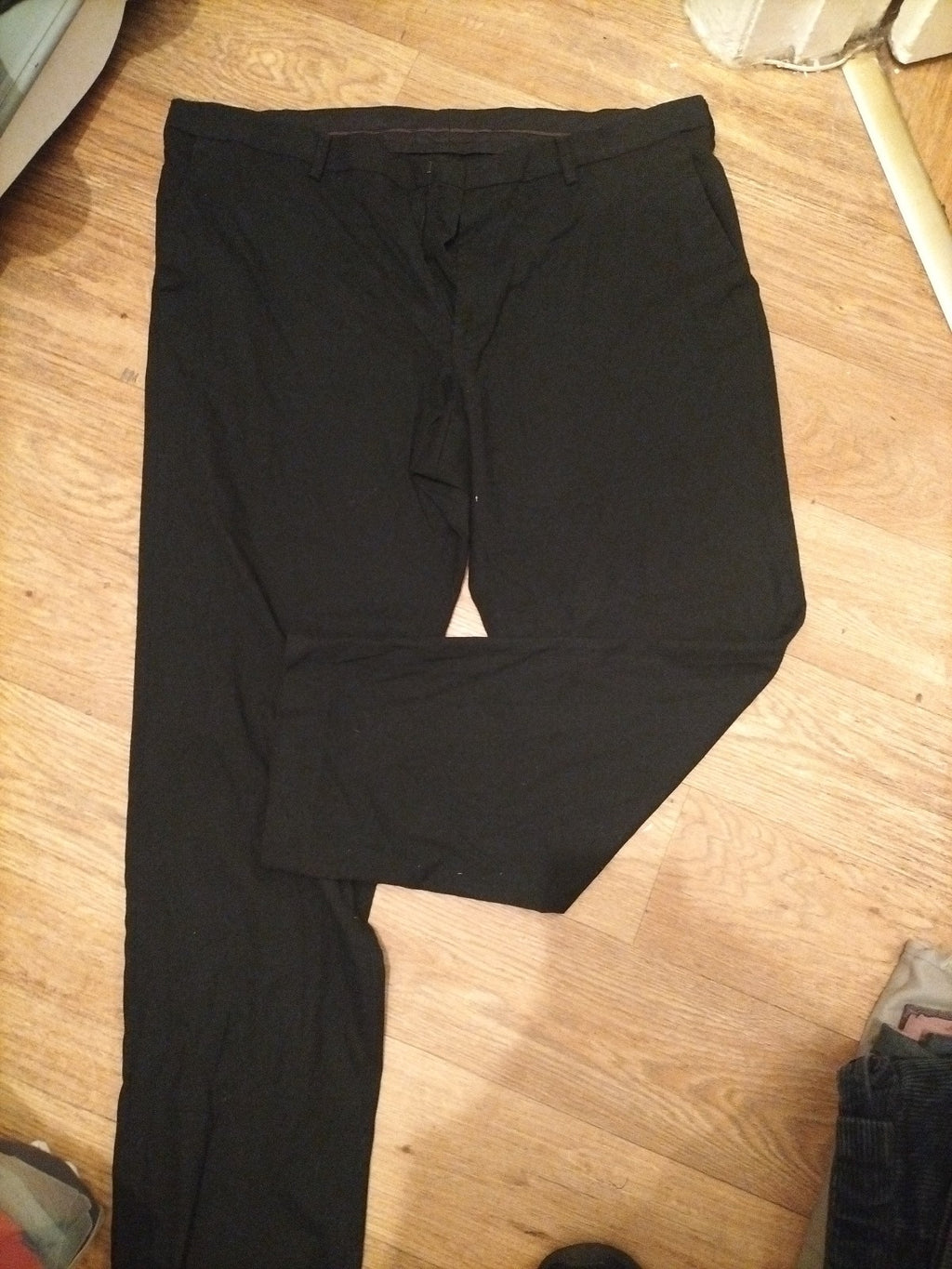 Mens M&S Size 40 Short Black Trousers