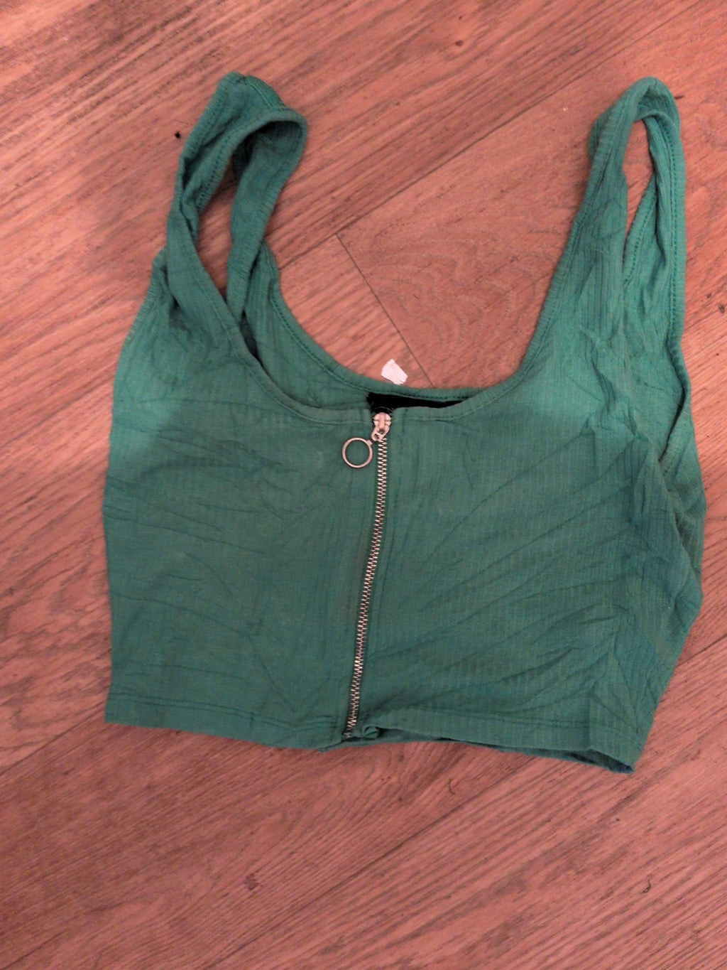 New Look 8 Green Sleeveless Boob Tube Top
