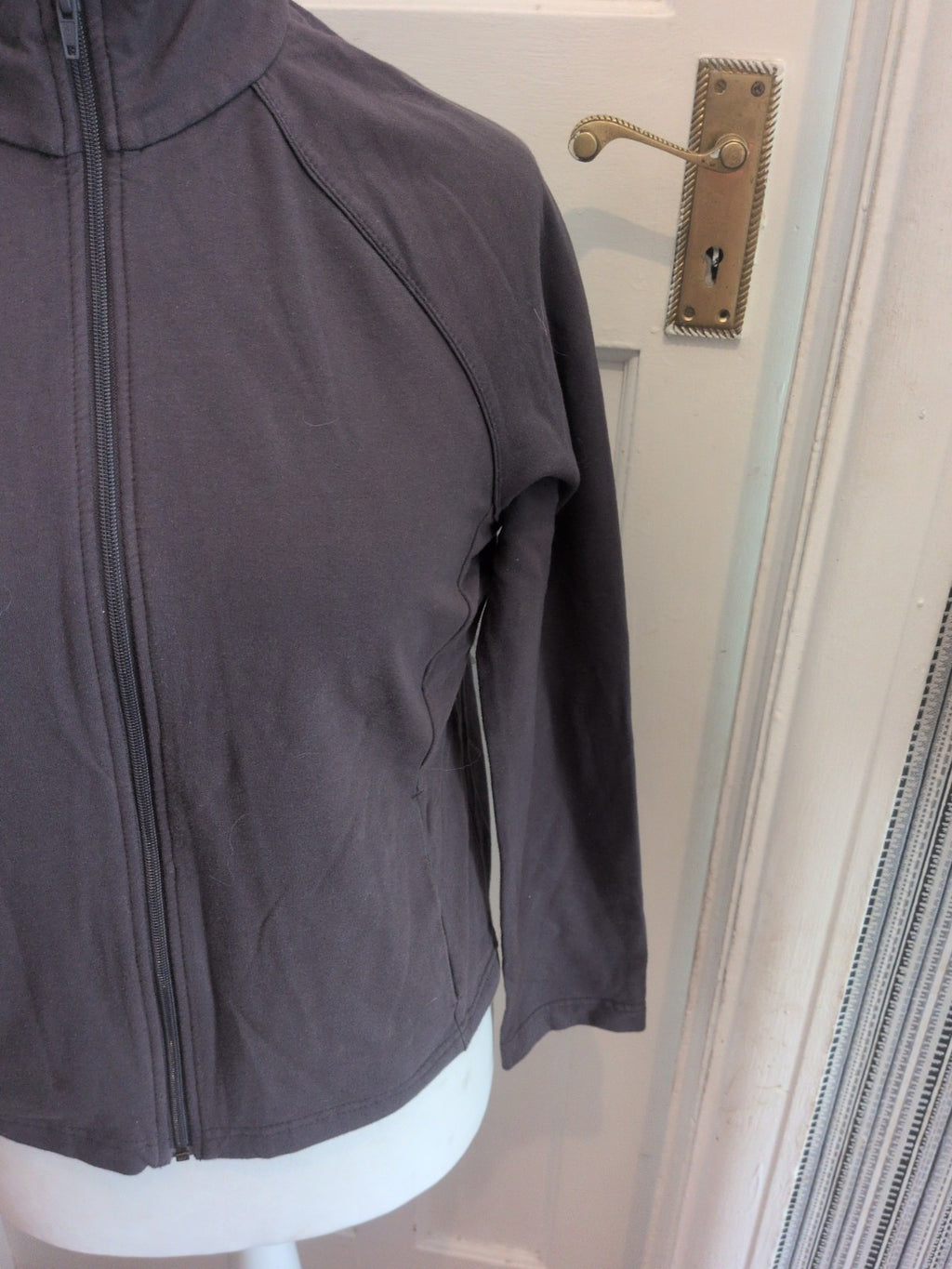 Marks And Spencer 14 Charcoal Full Zip Jumper
