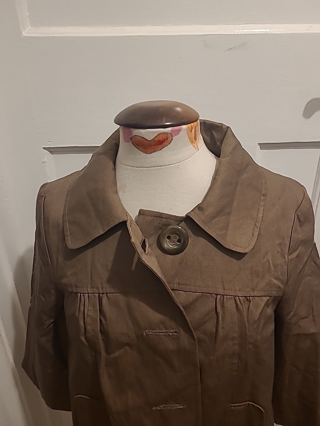 Ladies George Size 12 Brown Lined Buttoned Blazer