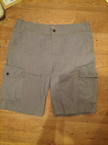 Mens North Coast Size 36" Light Blue/Grey Patterned Shorts